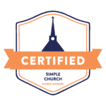 Digital badge for simple church certification. Continuing Education